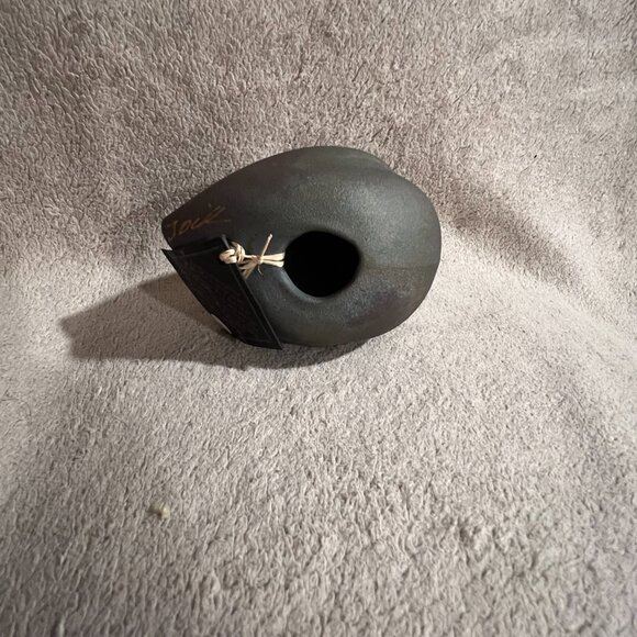 Artist Signed Iridescent Raku Pottery Quail sculpture figurine bird - Picture 9 of 14